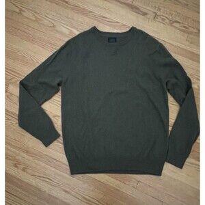 14th & Union Cashmere Cotton Blend Sweater Hunter Green Men's Medium